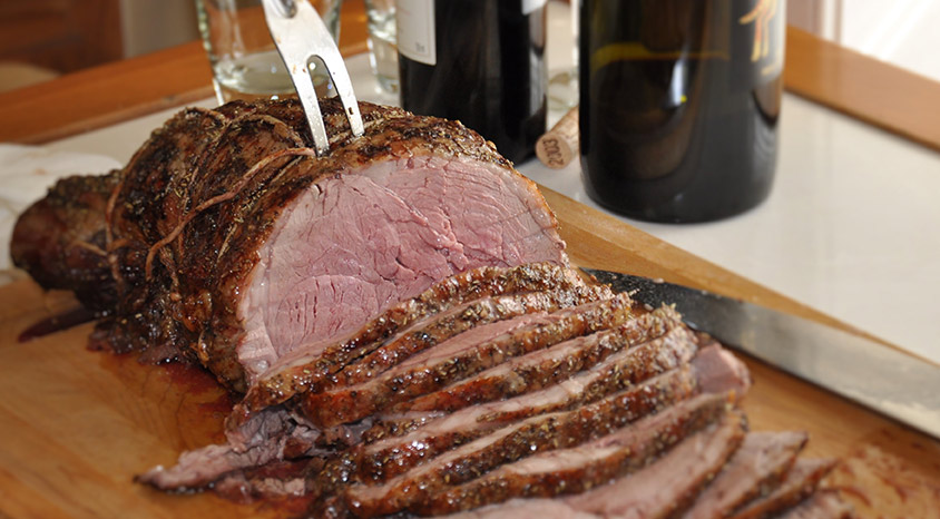 Sliced Black Angus Prime Rib
